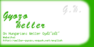 gyozo weller business card